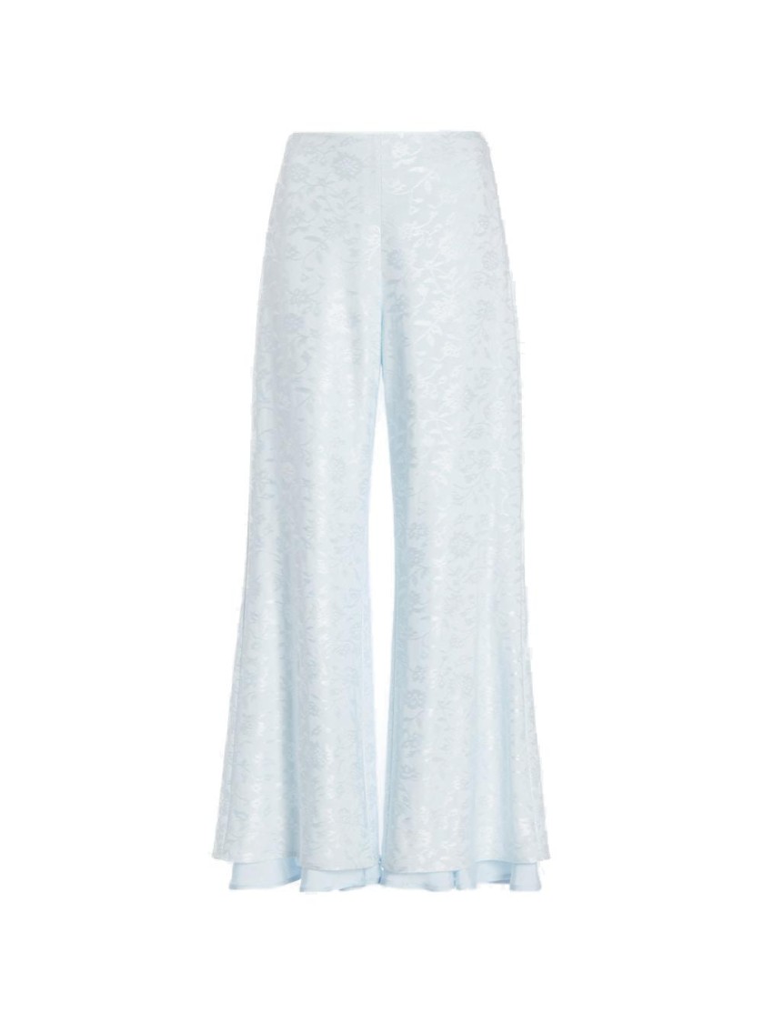 Jil Sander Floral-print Flared Trousers