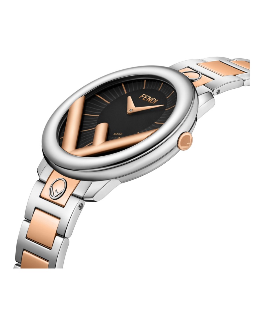 Fendi Run Away Bracelet Watch In Metallic
