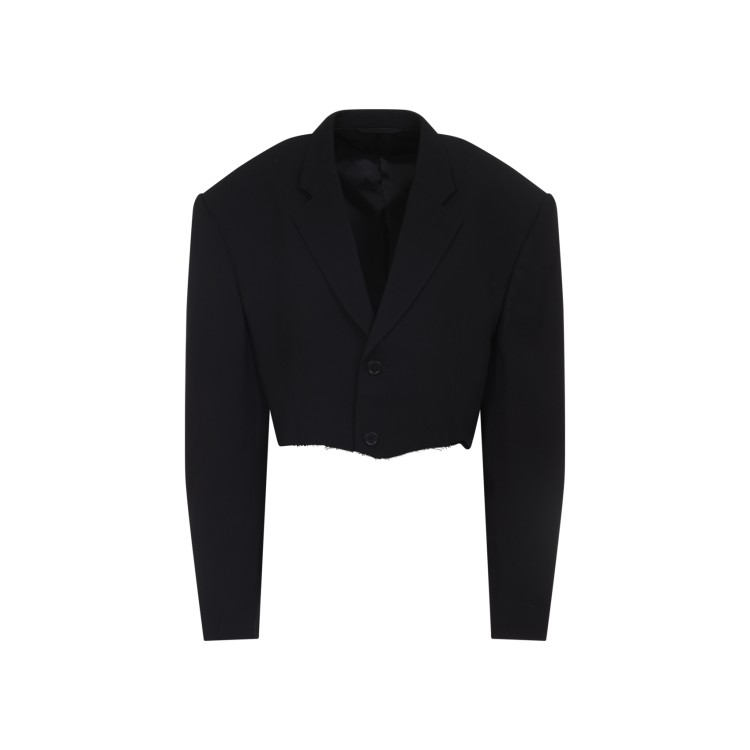 ジャケット BALENCIAGA CUT OFF SB JACKET Balenciaga Black Cut Off Sb Jacket in Black | THE LIST