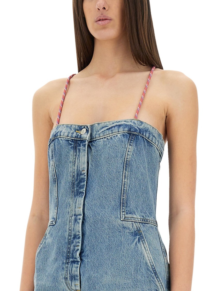 Moschino Relaxed Fit Denim Suit In Blue