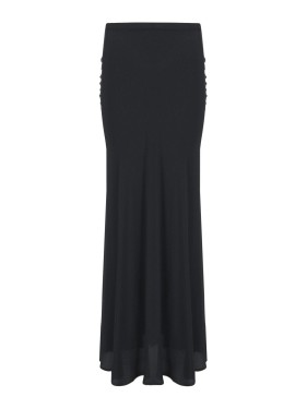 スカート FEDERICA TOSI STRETCH CADY LONG SKIRT WITH KNOT Selina Tiered Maxi Skirt - Blue Floral – Thats So Fetch US
