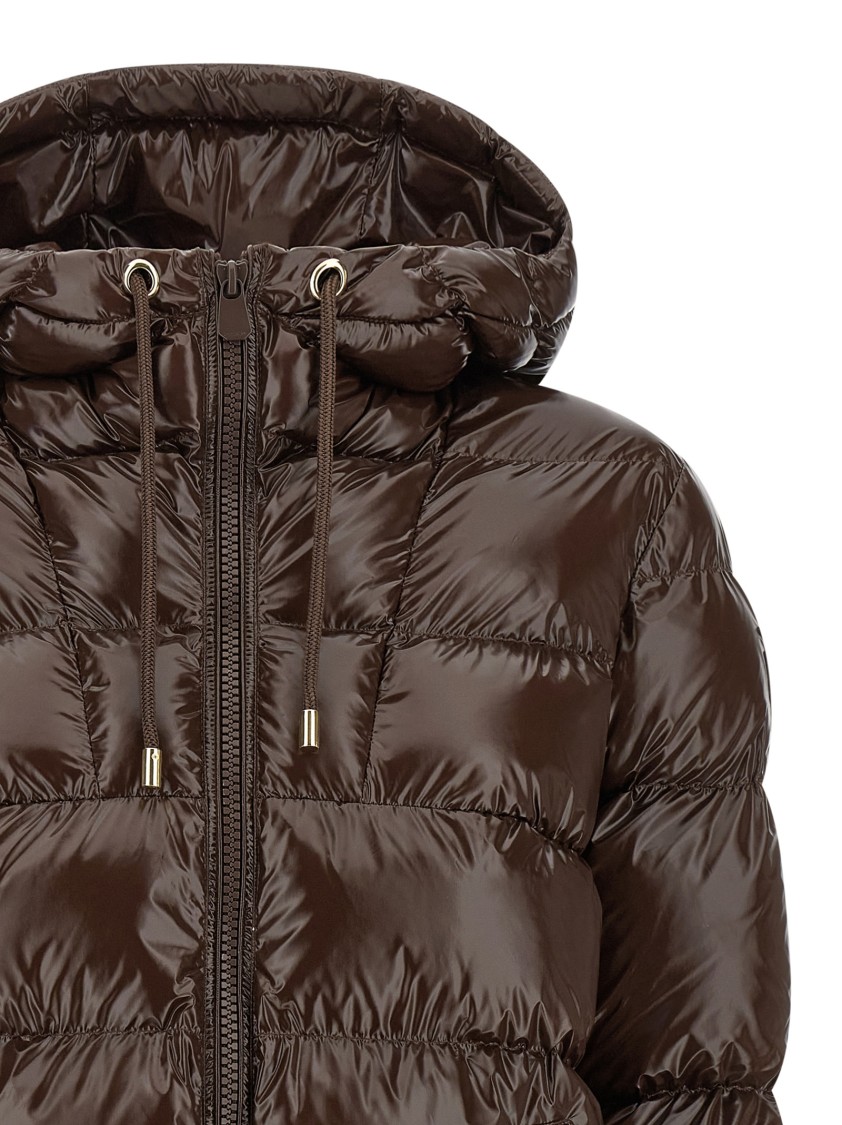 Pinko Eleodoro Puffer Jackets Brown In Brown