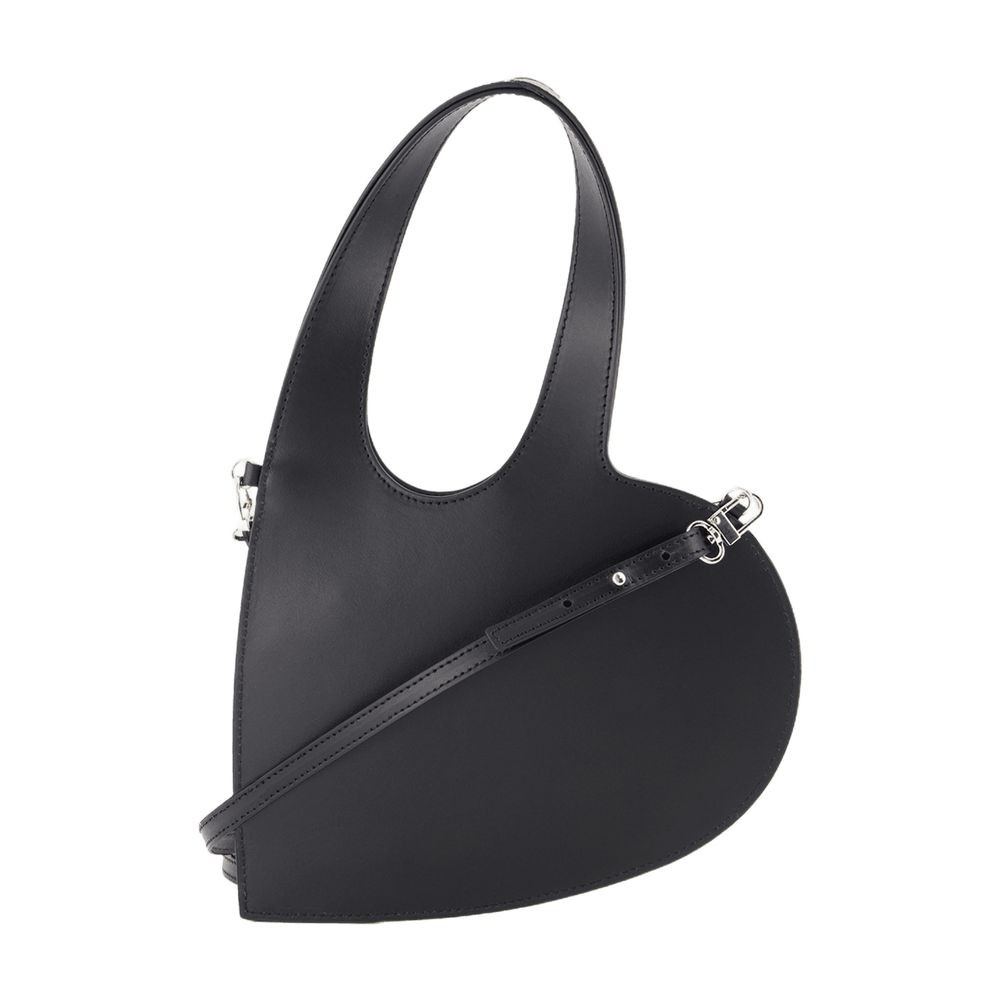 Shop Coperni Baby Heart Crossbody - Leather - Black