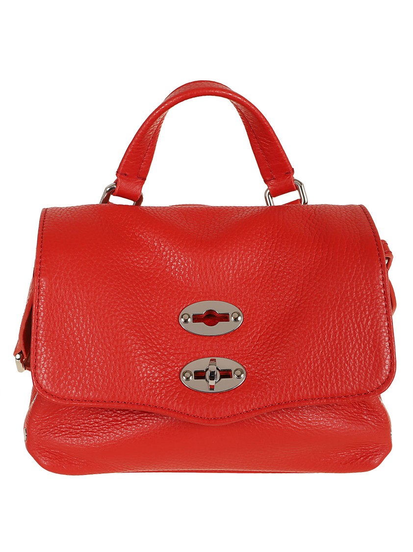Zanellato Red Postina Daily Giorno Baby Shoulder Bag In Red