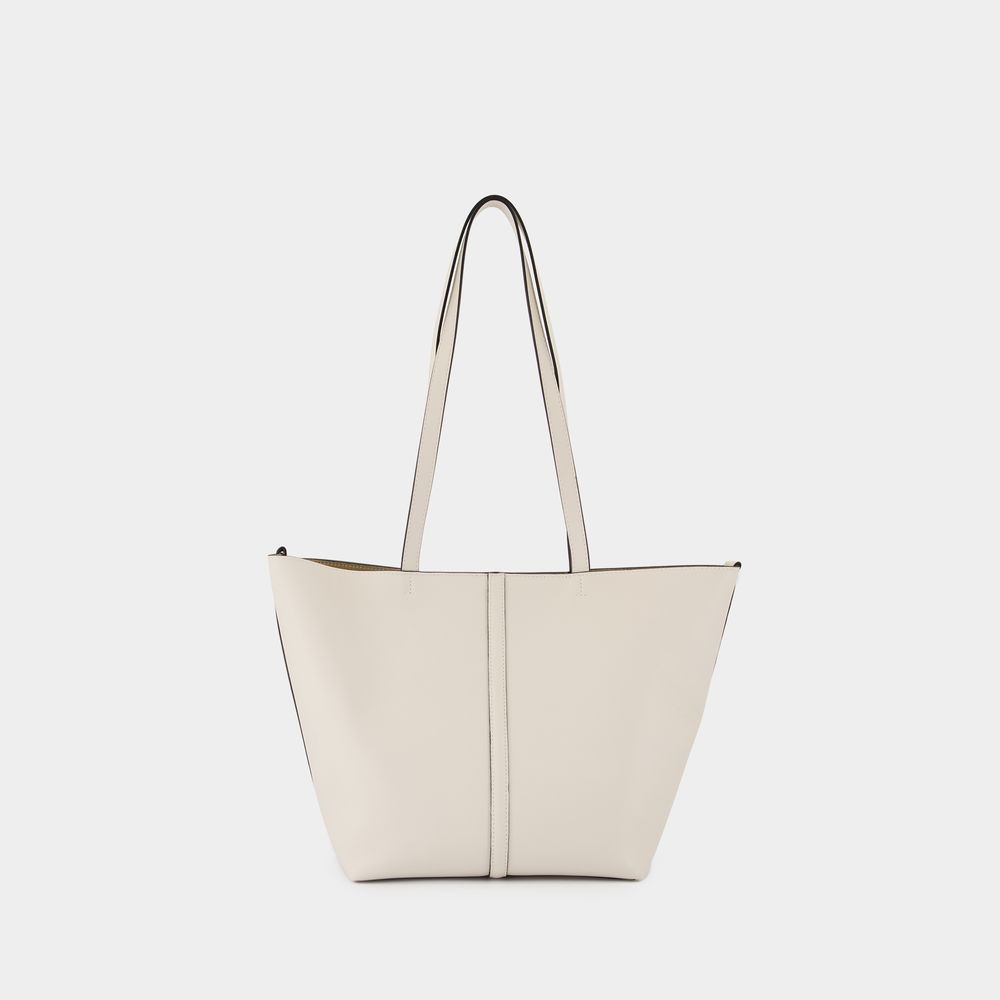 Vanessa Bruno Tote Pm Shopper Bag - Leather - White In White