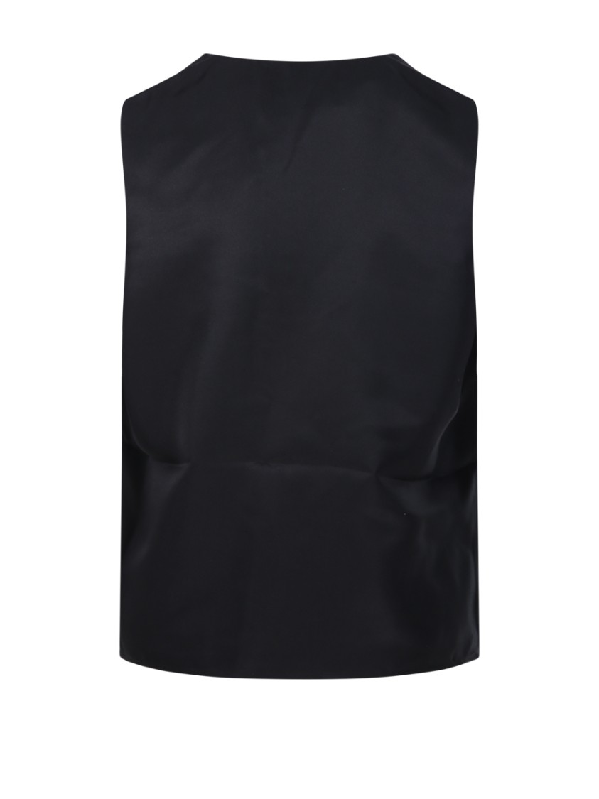 Shop Rohe Róhe Scoop-neck Top In Black