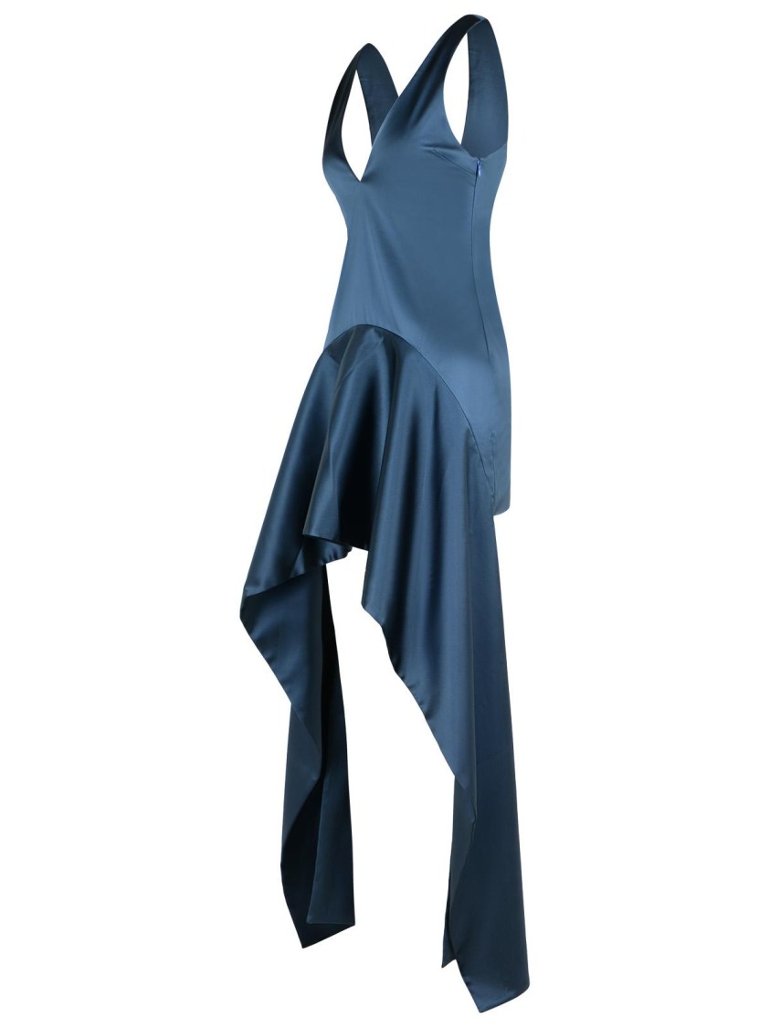 Jw Anderson J. W. Anderson Dress In Blue Acetate Blend In Blue