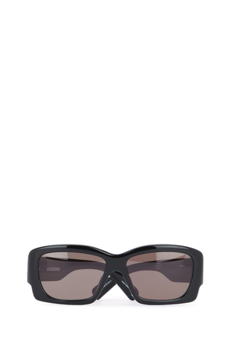 Jacquemus Oversized Rectangular Sunglasses In Gray