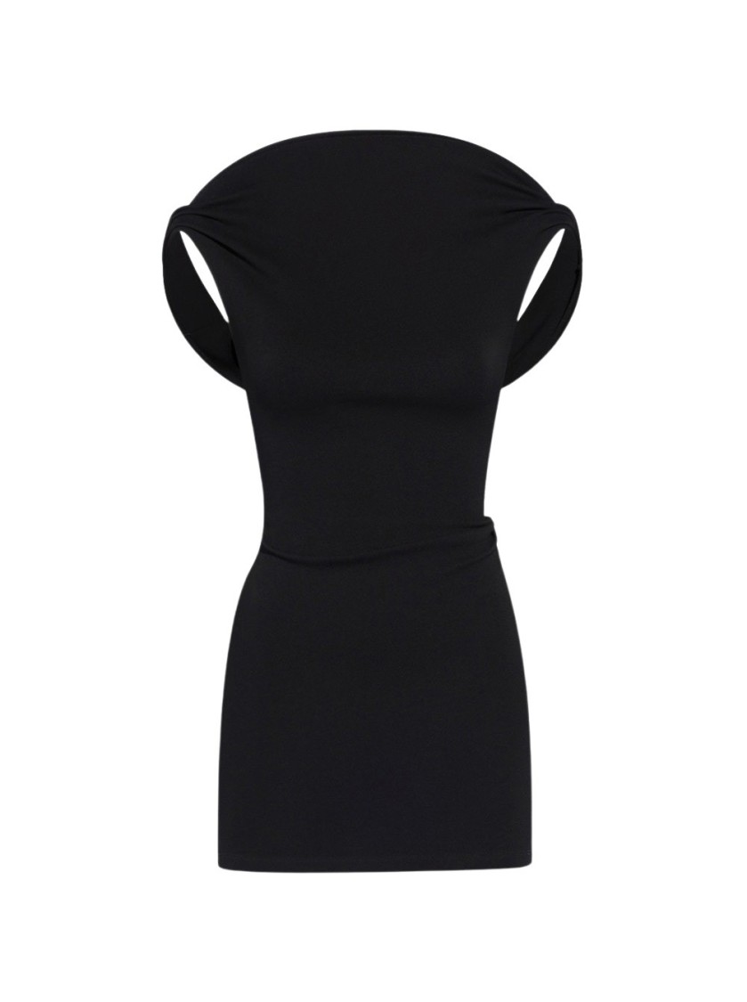 JACQUEMUS JACQUEMUS LA MINI ROBE BORDO