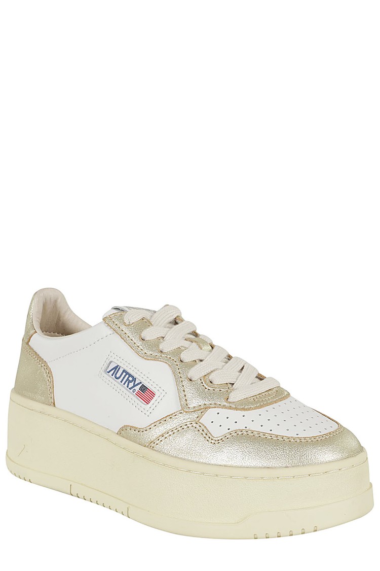 Autry Medalist Platform Low Sneakers In Multi