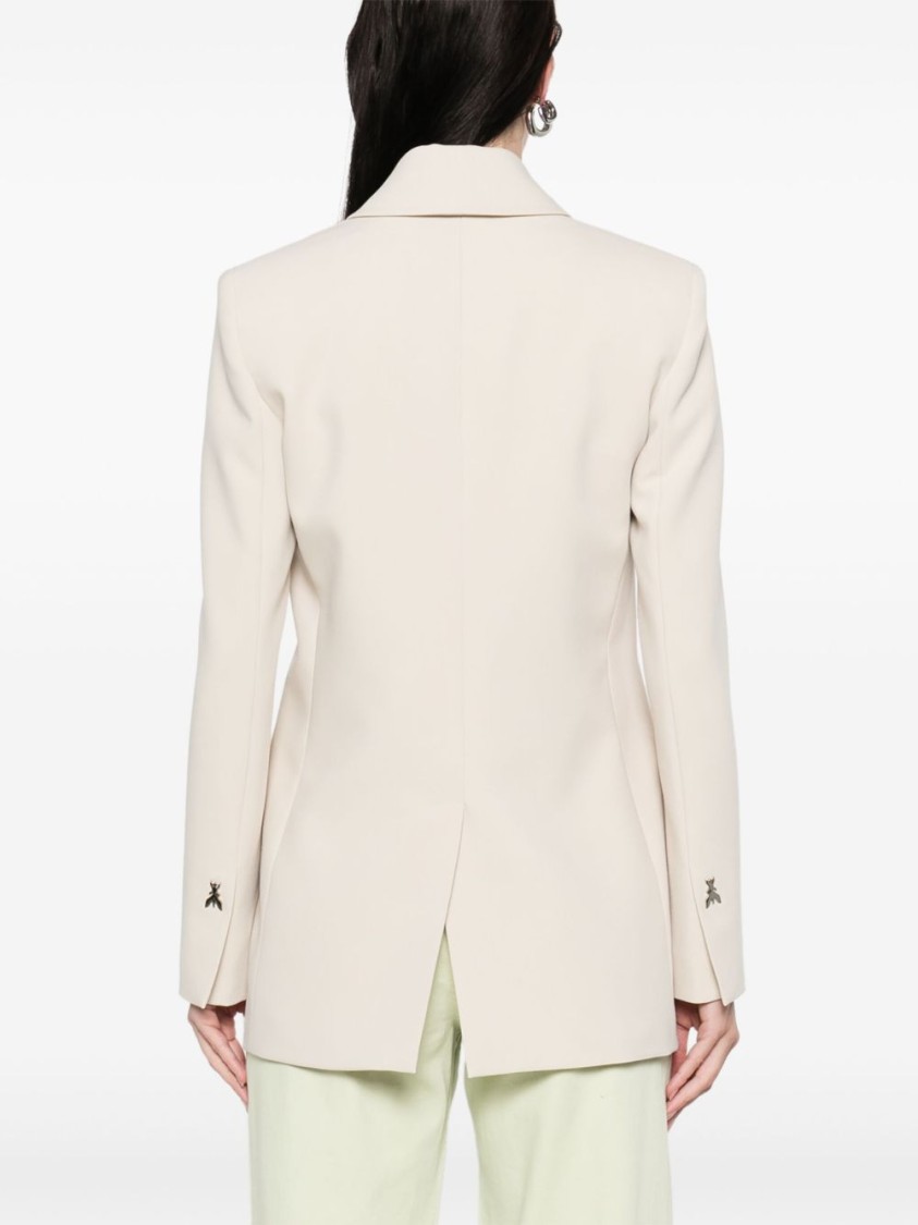 Shop Patrizia Pepe Light Beige Tailored Blazer In Neutrals