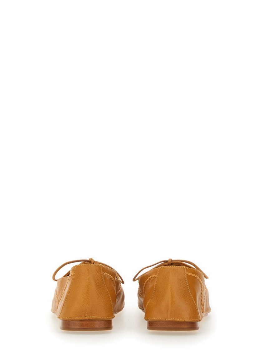 Shop Hereu "rassa" Moccasin In Orange