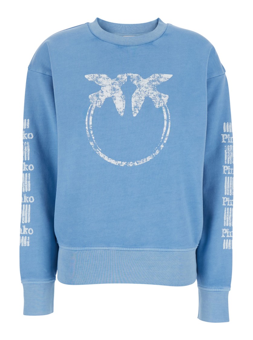 Pinko Mindelo' Light Blue Sweatshirt
