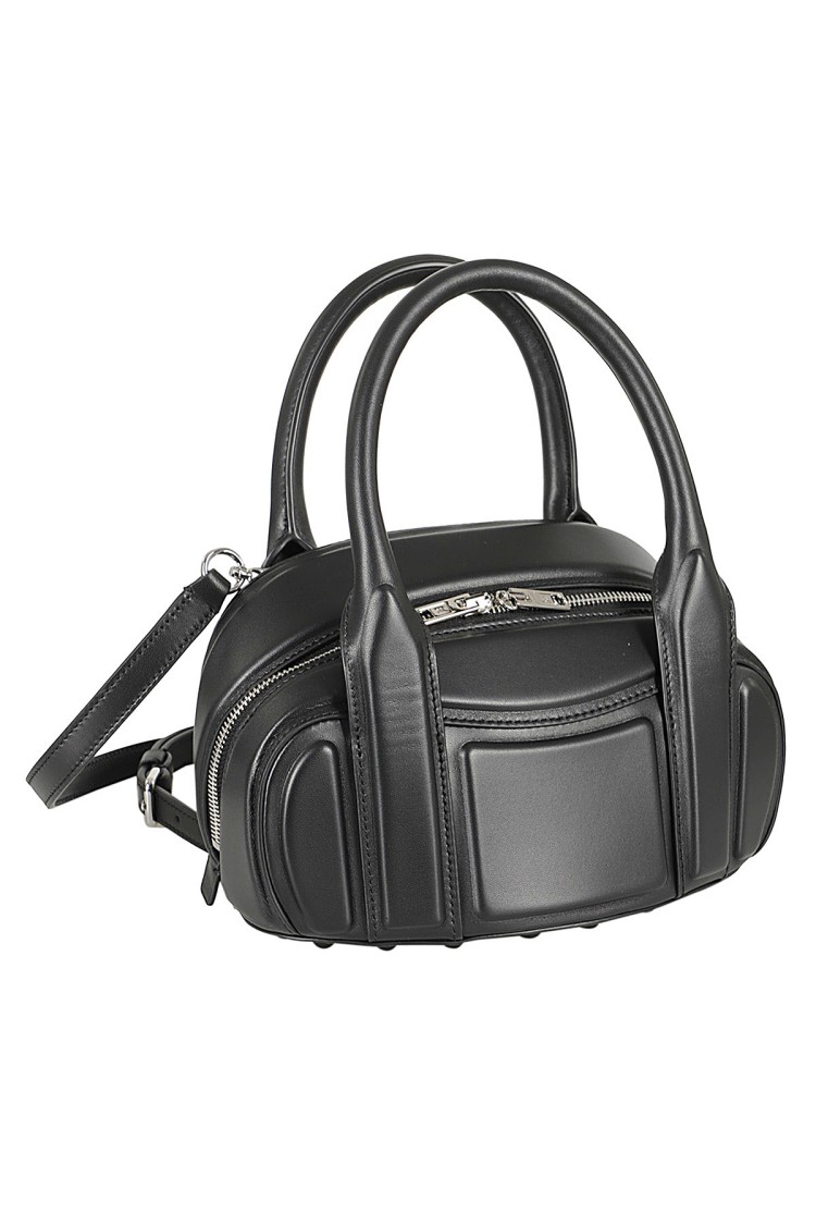 Alexander Wang Women Black Nappa Leather Roc Small Handbag In Black
