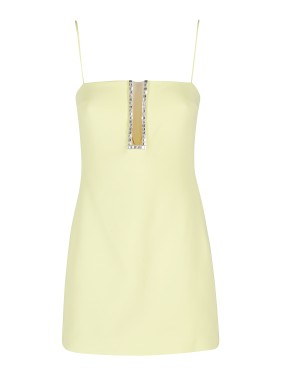 オールインワン・サロペット David Koma Ribbed Knit Mini Dress David Koma Ribbed Knit Mini Dress In Yellow | ModeSens