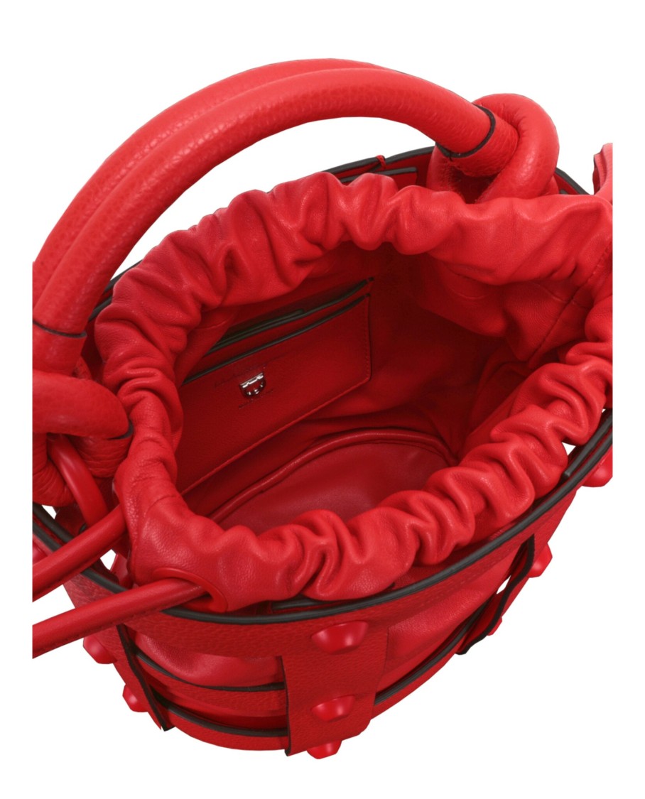 ハンドバッグ Ferragamo Stud Cage Bucket Bag Salvatore Ferragamo Stud Cage Bucket Bag | ShopSimon