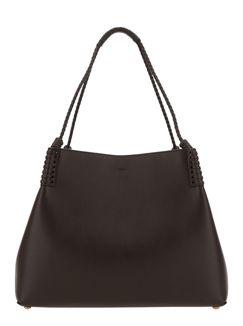 Etro Libra Leather Shoulder Bag In Brown