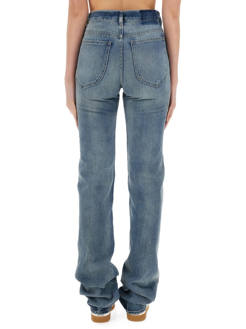 Maison Margiela Straight Jeans In Blue