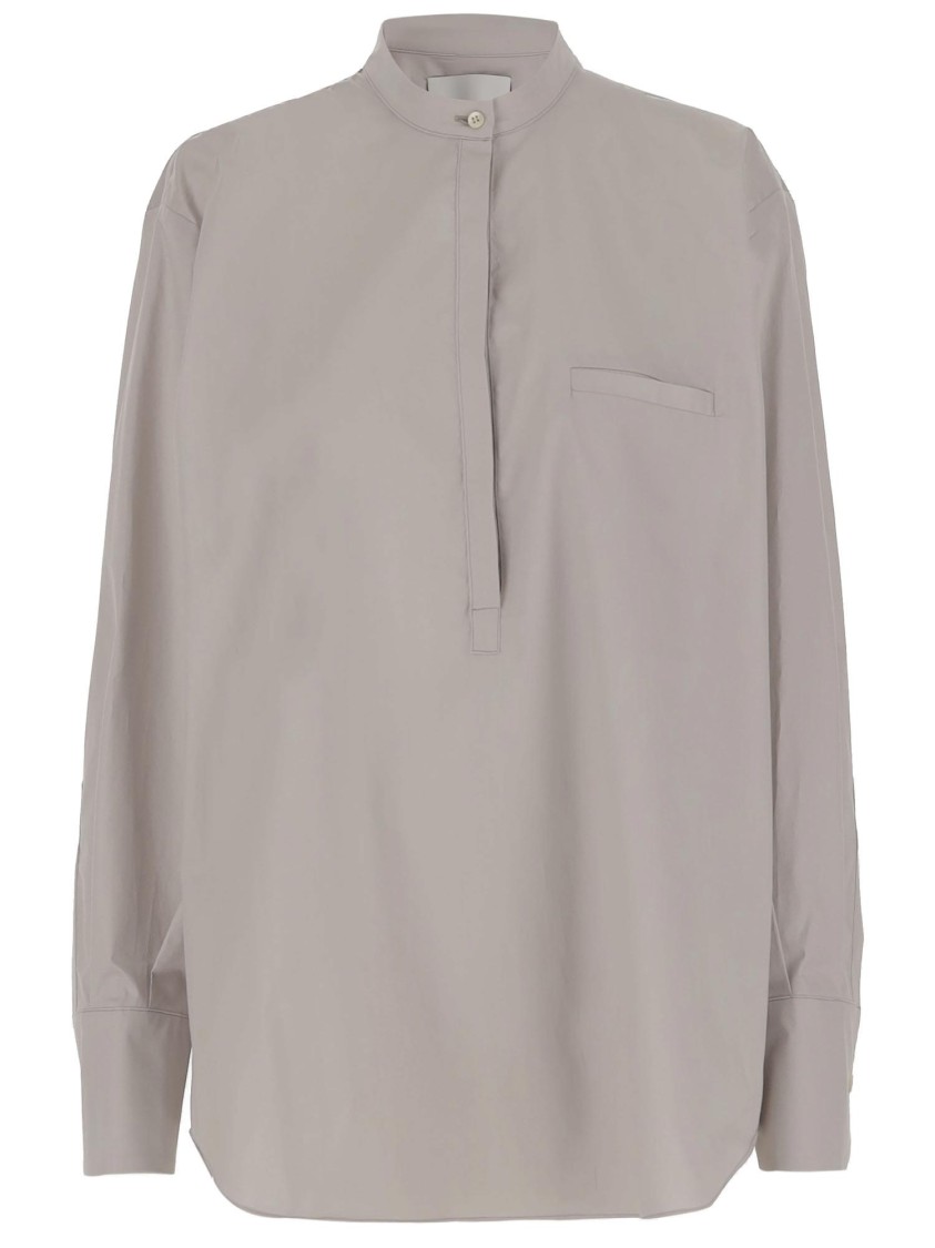Sa Su Phi Beige Cotton Baloon Shirt