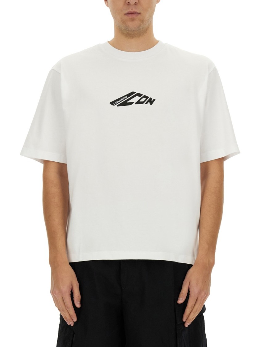 Shop Dsquared2 "icon New Generation Loose Fit" T-shirt In White