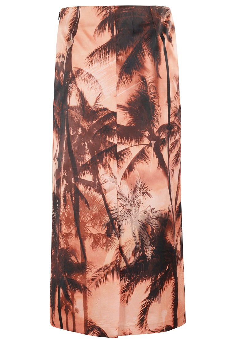 Erika Cavallini Multicolor Tropical Print Skirt In Multicolor