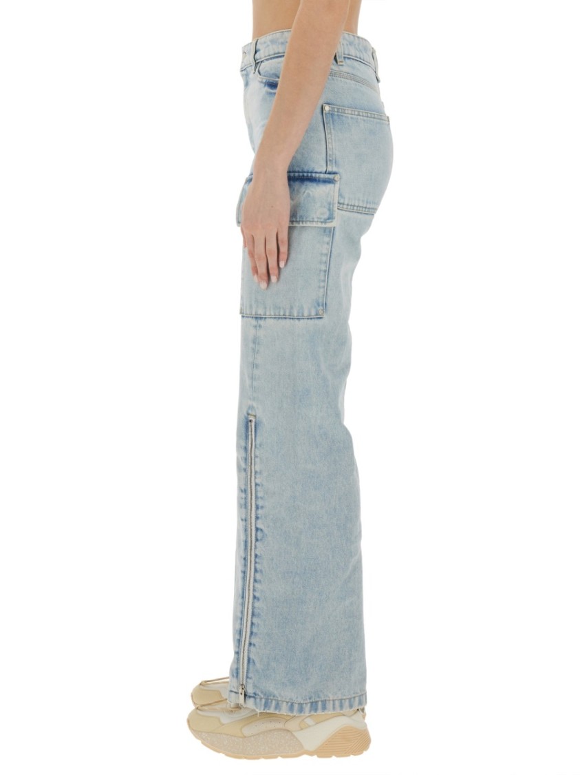 Stella Mccartney Cargo Jeans In Blue