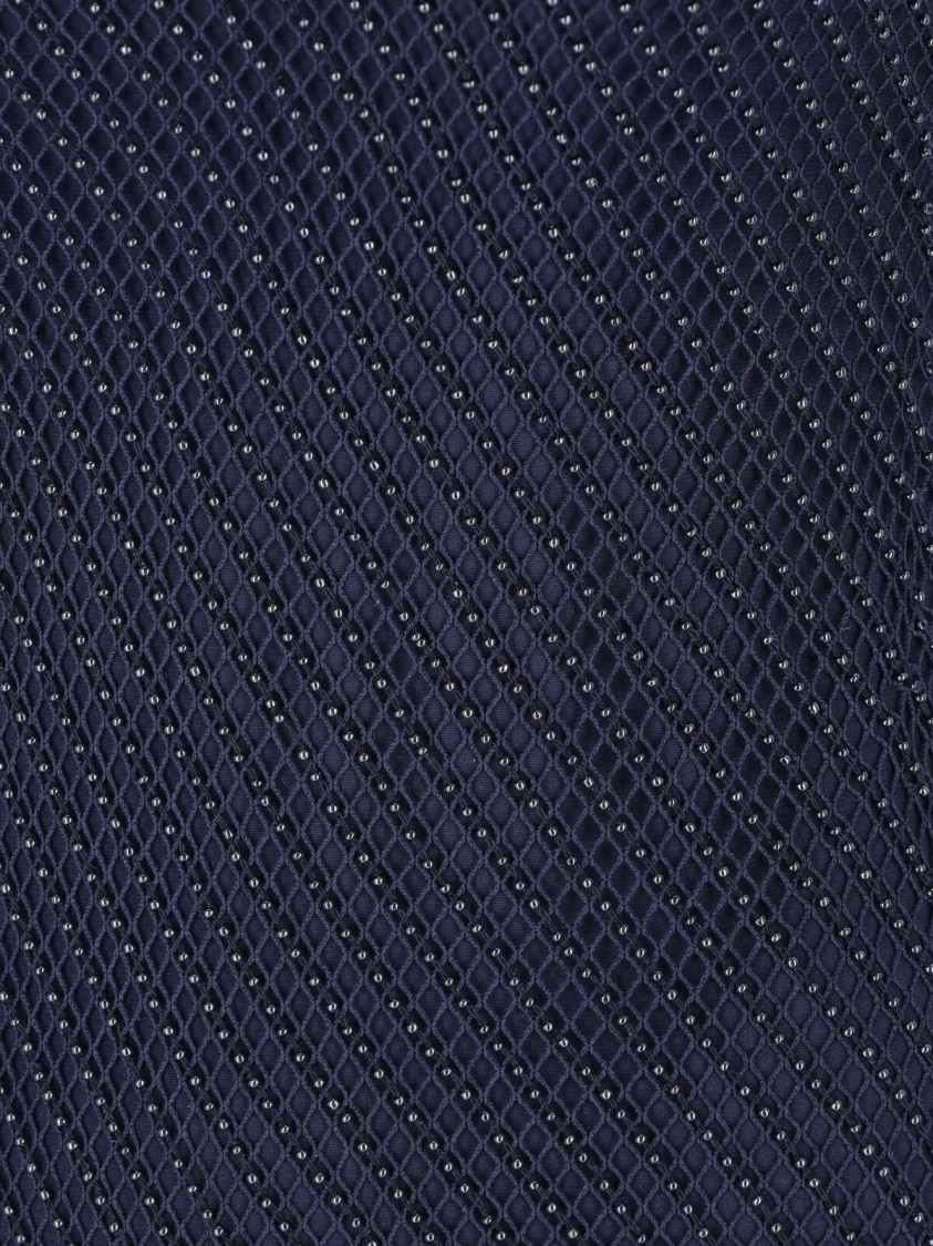 Shop Polo Ralph Lauren Maxi "zakaria" Studded Dress – Navy In Blue