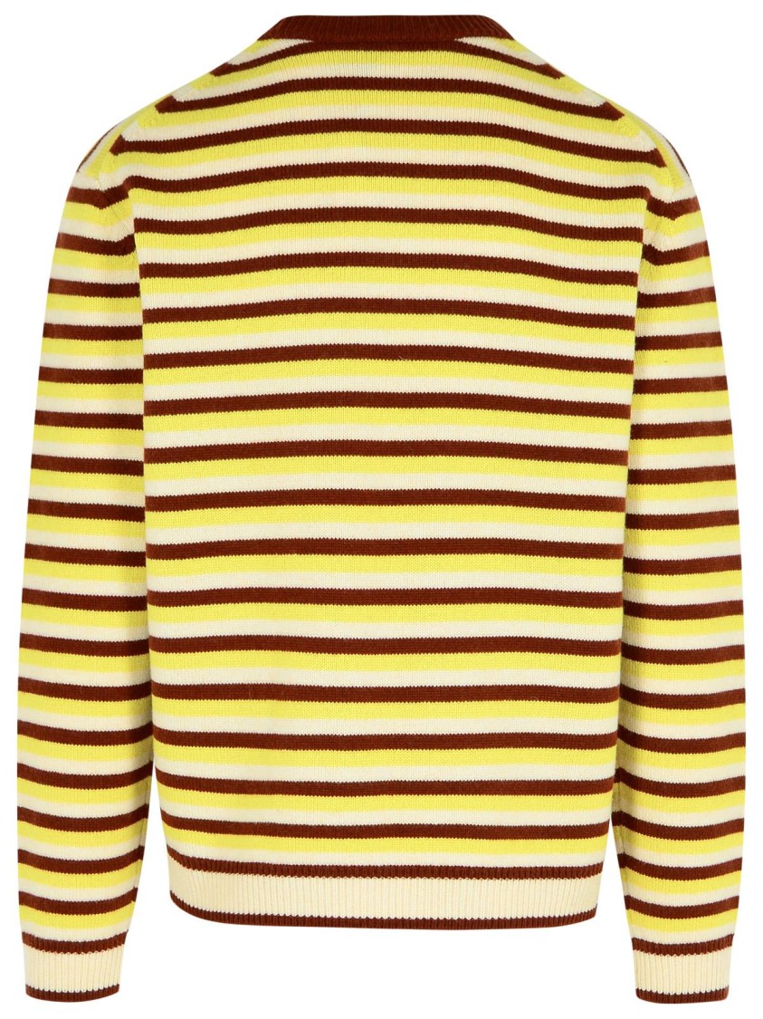 Shop Maison Kitsuné Multi Wool Sweater In Multicolor