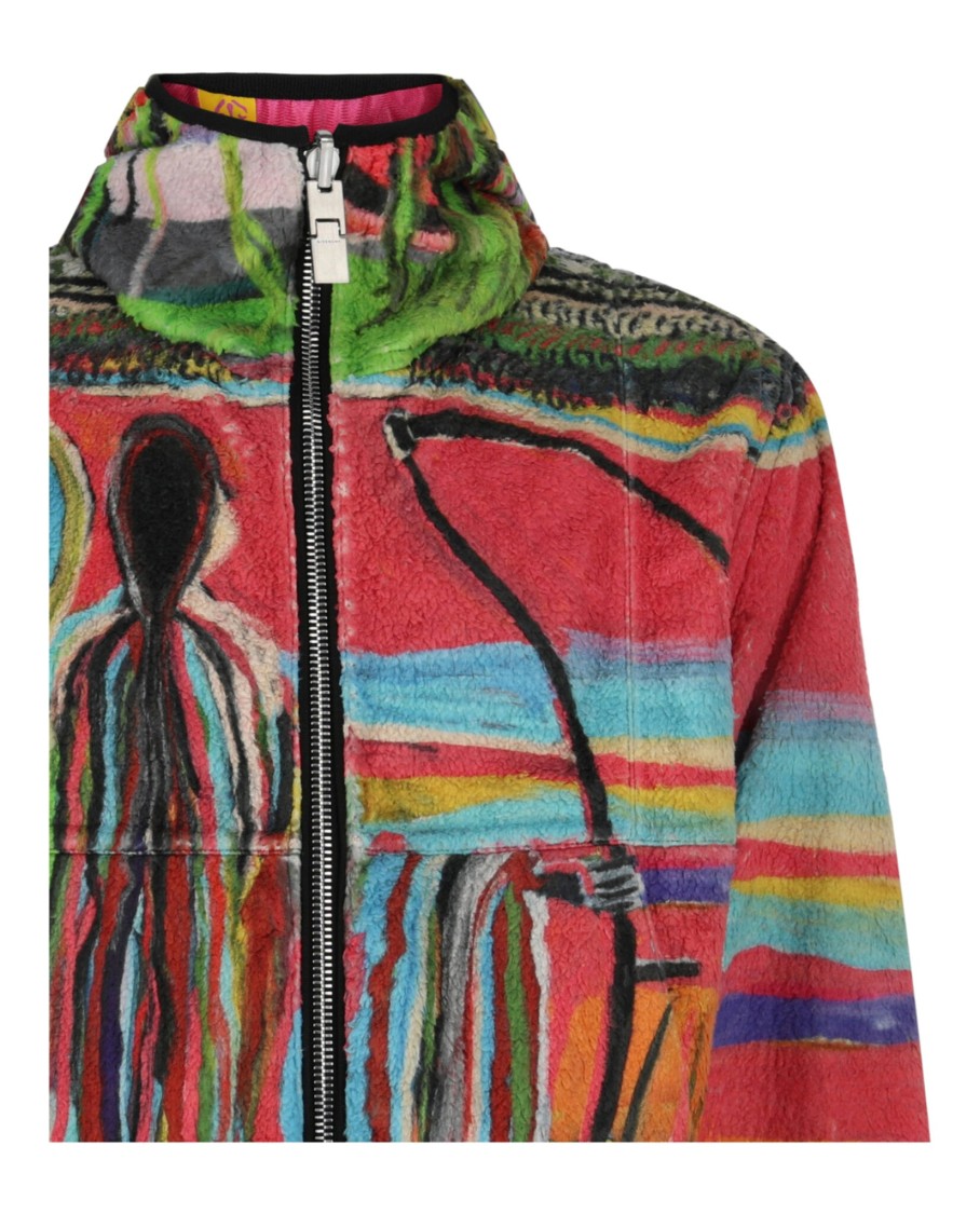 Givenchy Josh Smith Reversible Fleece Jacket In Multi