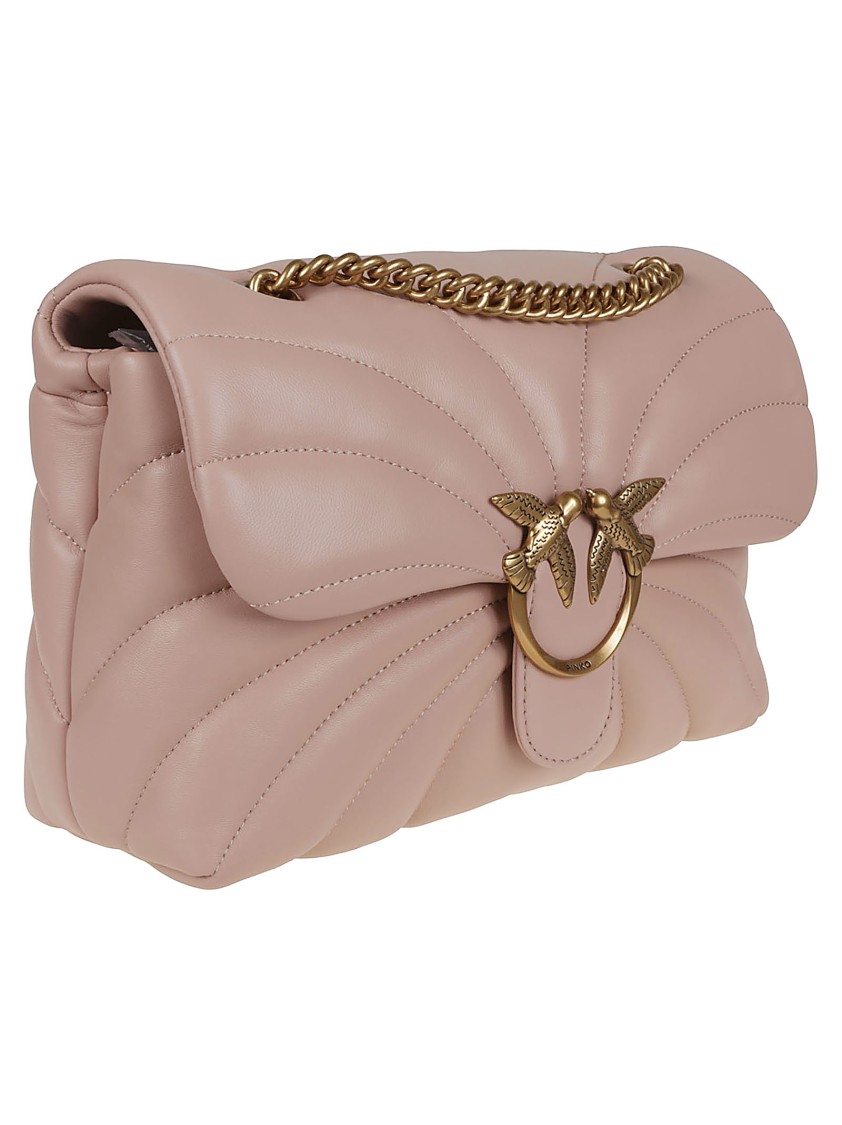 Pinko Love Puff Classic Cl Sheep Nap In Neutrals