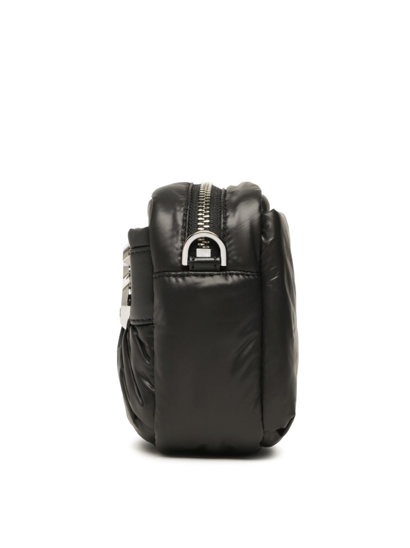 Michael Kors Leonie Logo Plaque Crossbody Bag In Black