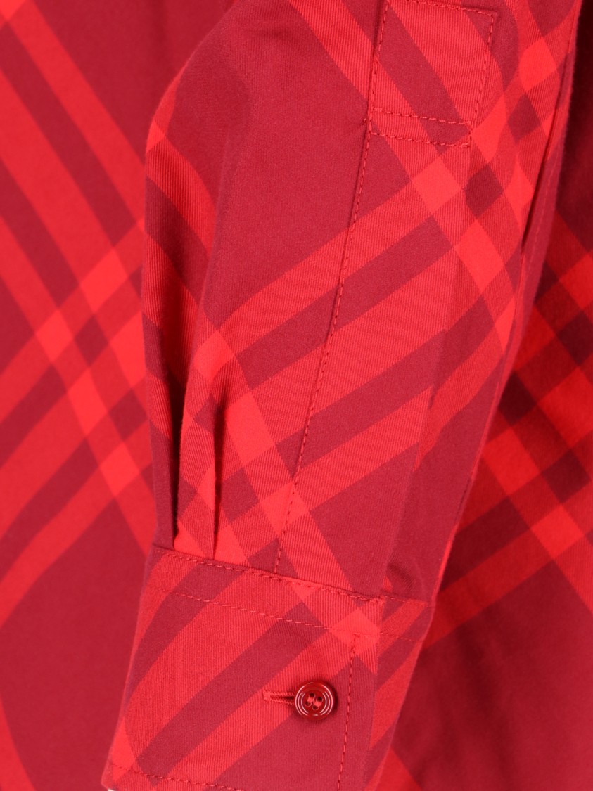 Burberry Plaid Long Sleeves Top