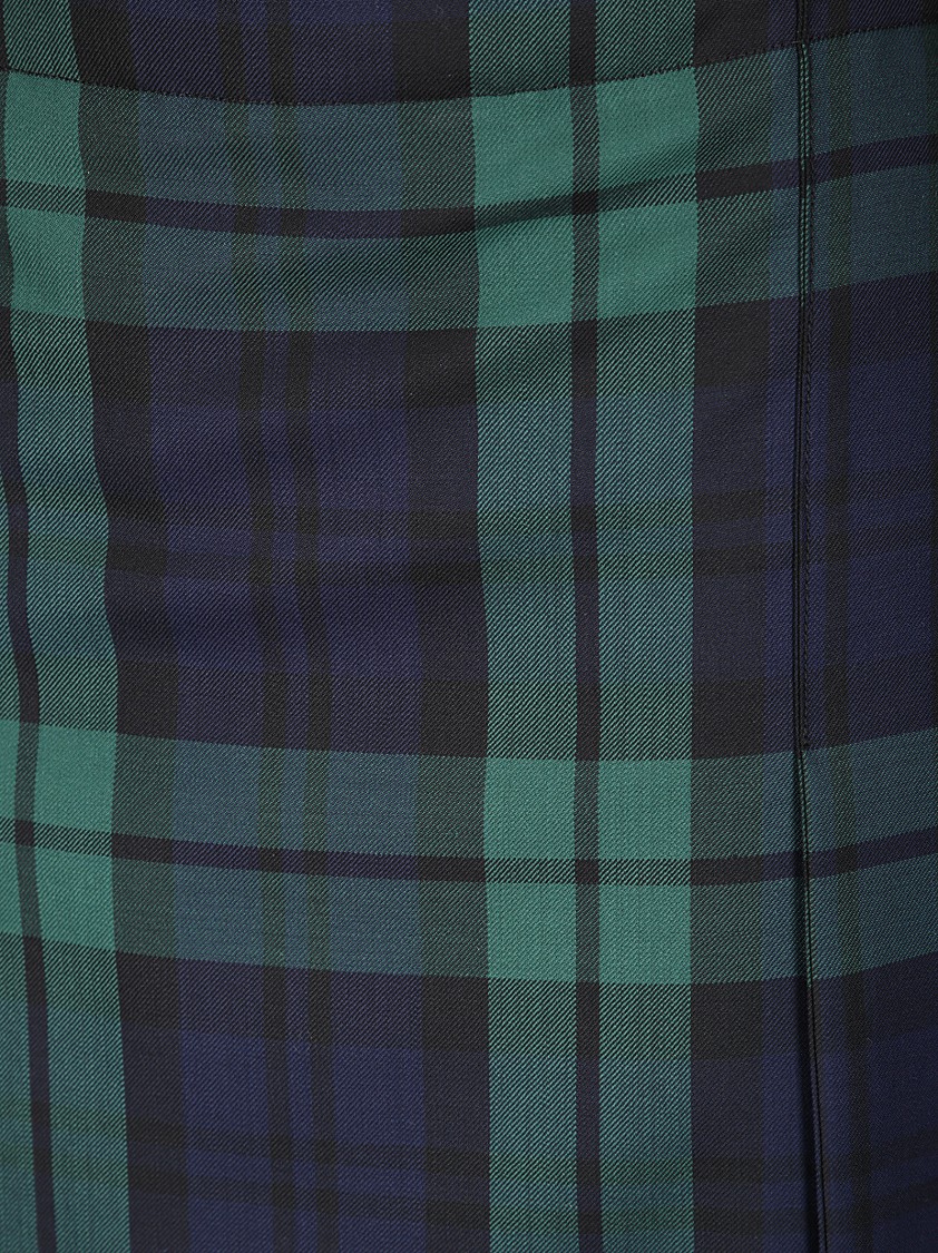 SETCHU SETCHU TARTAN SKIRT WITH SLITS