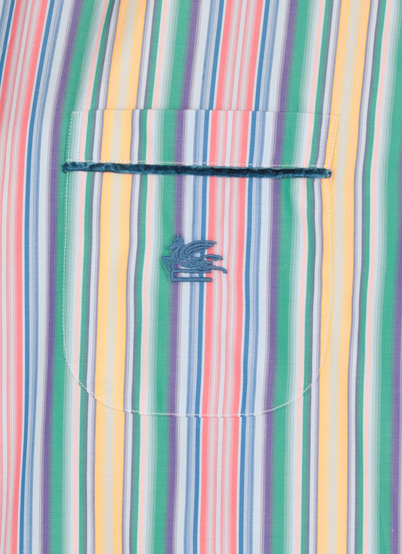 Etro Multi-coloured Striped Cotton Shirt Women
