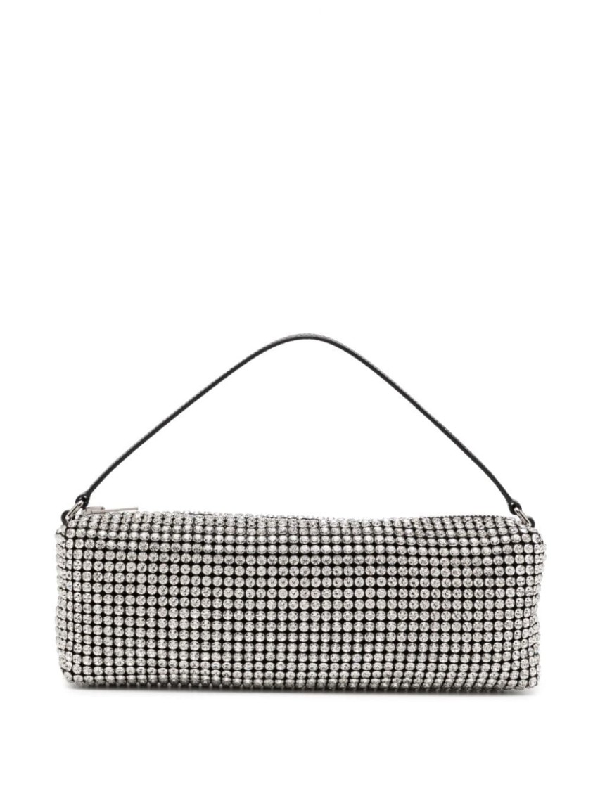 Alexander Wang Crystal-embellished Rectangle Bag With Logo-engraved Hardware