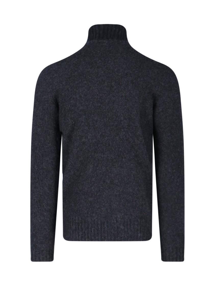 Drumohr High Neck Sweater In Gray