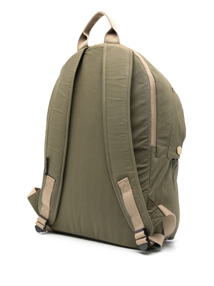 BARBOUR BARBOUR OLIVE GREEN BACKPACK WITH ADJUSTABLE STRAPS