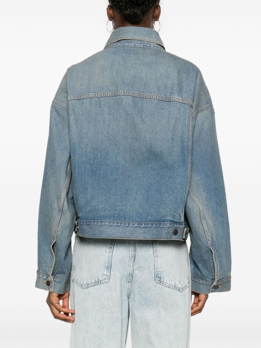 Haikure Washed Denim Jacket In Blue