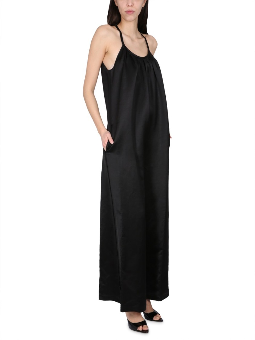 Shop Alysi Wide Satin Jumpsuit