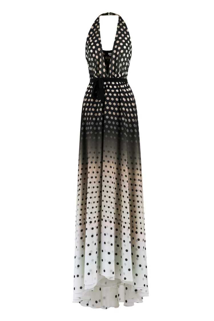 Saiid Kobeisy Gradient Printed Dress In Multi
