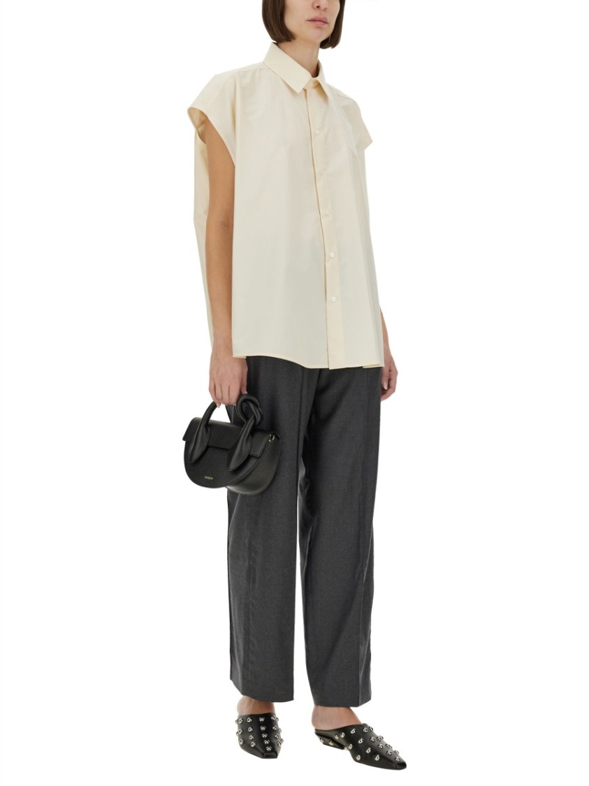 Shop Fabiana Filippi Relaxed-fit Poplin Shirt In White