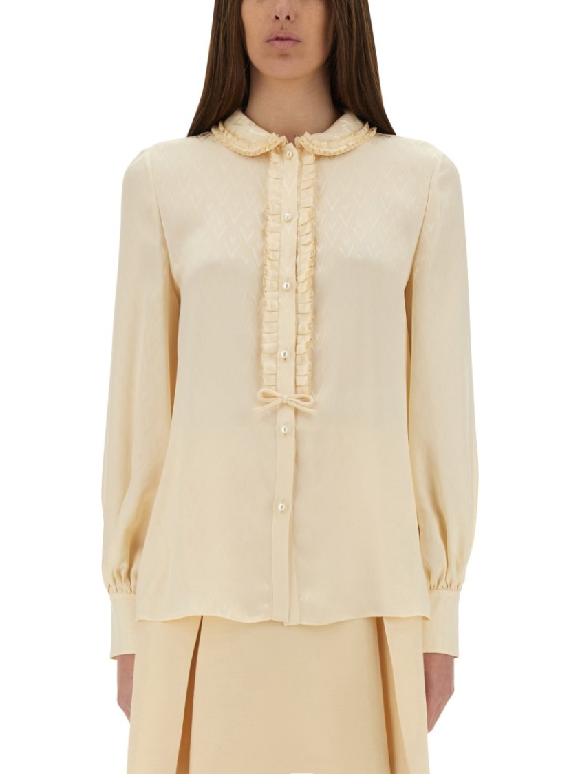 Valentino Garavani Cream Silk Shirt