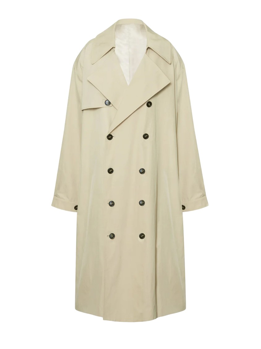 The Frankie Shop Mavis Trench Coat In Neutral