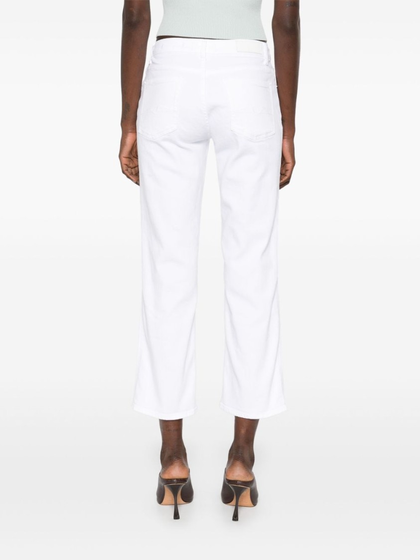 SEVEN SEVEN STRAIGHT LEG JEANS WITH CONCEALED FLY AND CLASSIC FIVE-POCKET DESIGN