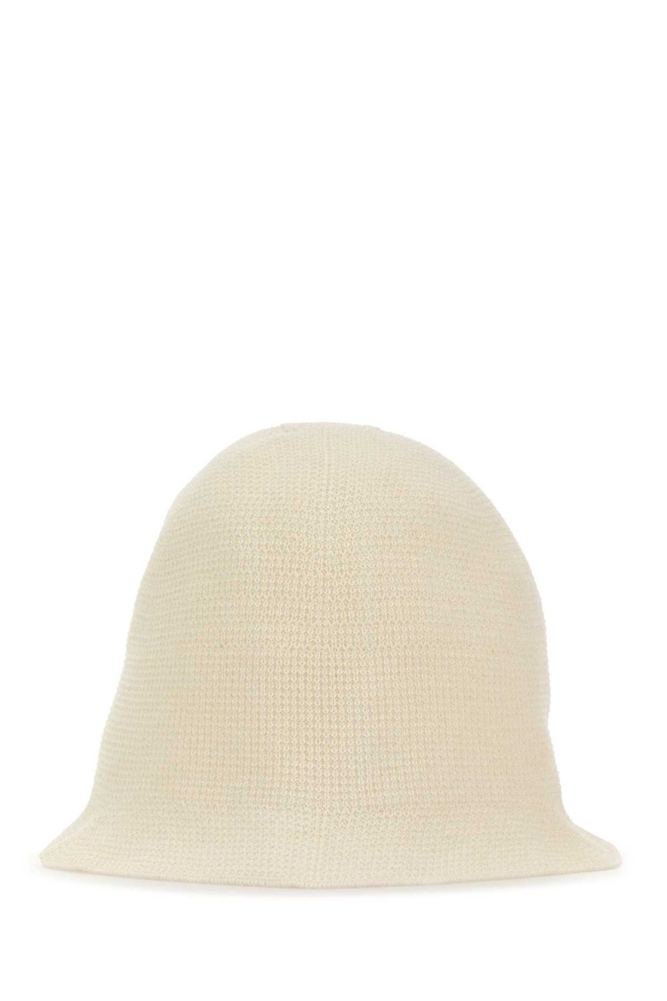 The Row White Linen Blend Jashi Bucket Hat In Neutral