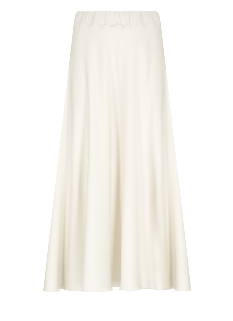 D Exterior D. Exterior Beige Satin Skirt