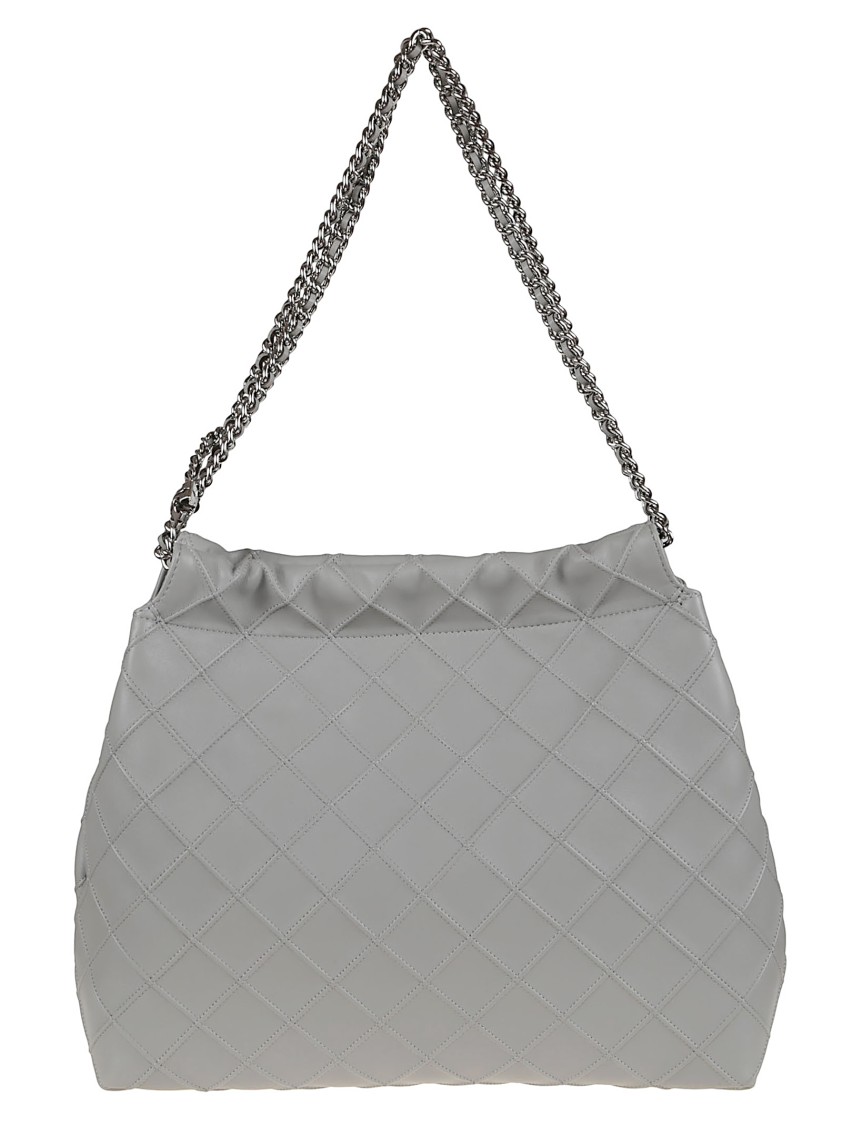 Tory Burch Quilted Lamb Leather Shoulder Bag With Chain Strap