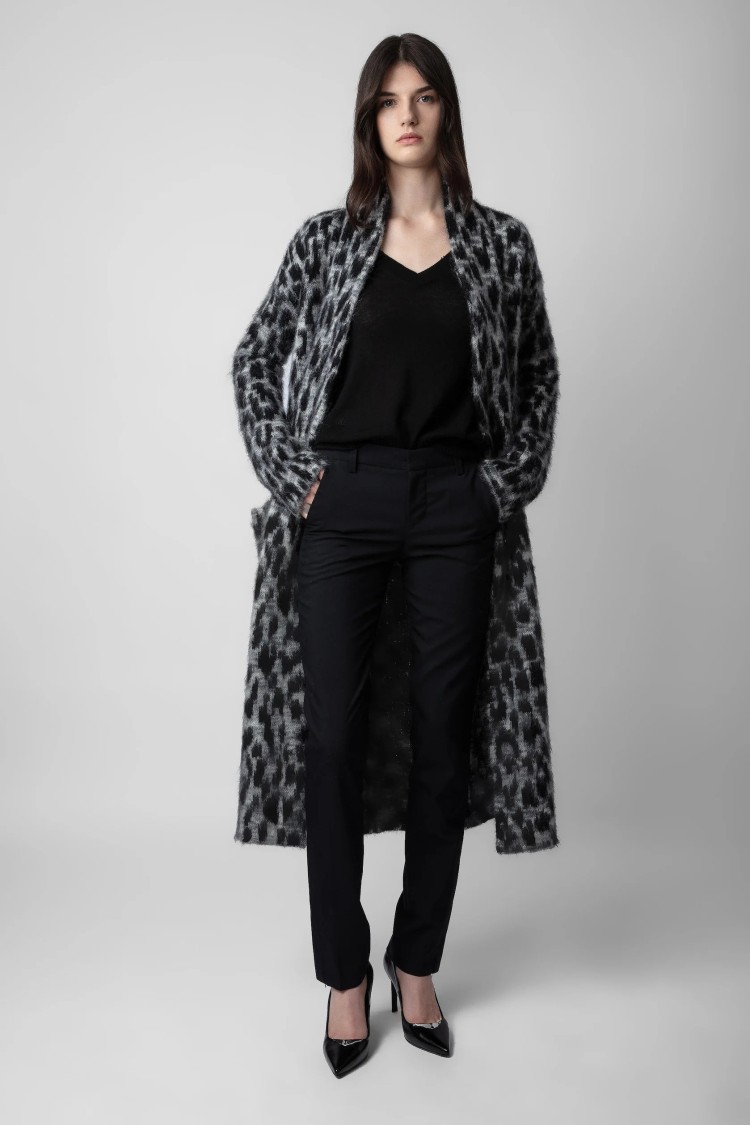 Zadig & Voltaire Leopard-print Cardigan Coat