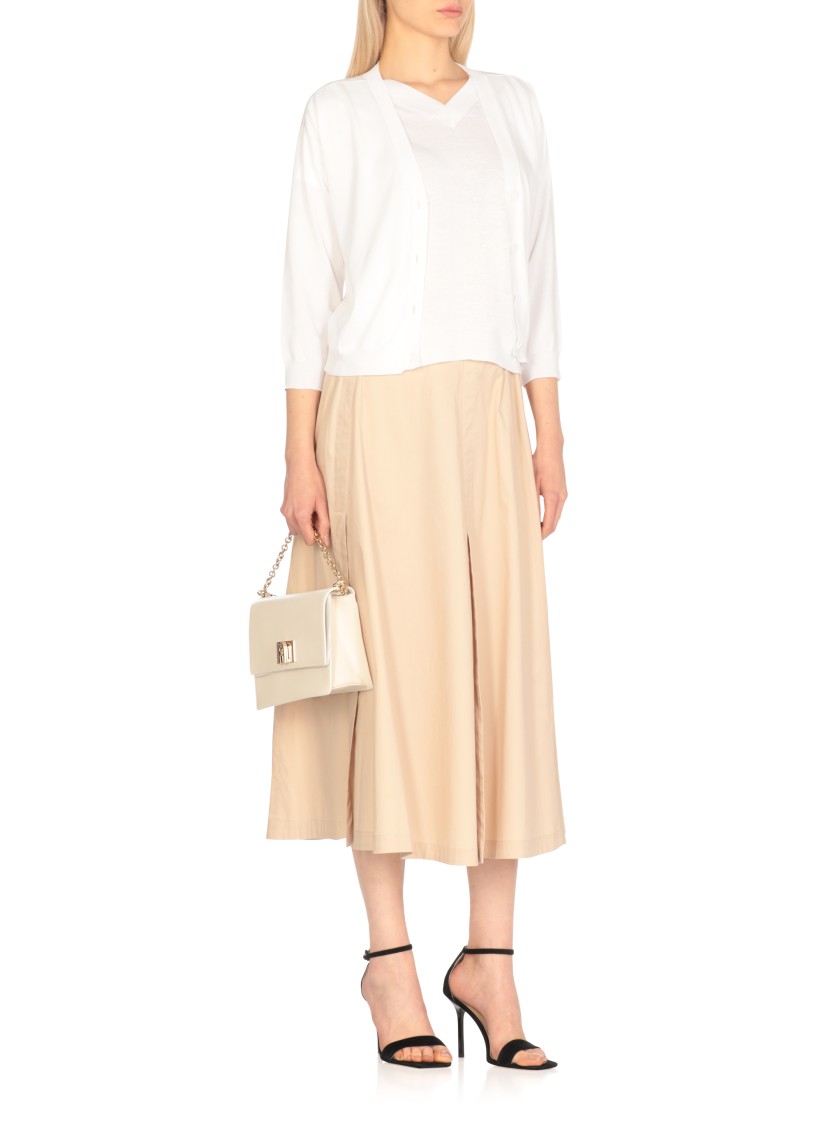 Peserico White Linen And Cotton Sweater