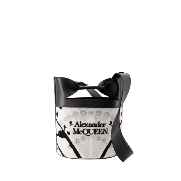 ショルダーバッグ・ポシェット The Bucket Bow Crossbody - Alexander McQueen - Leather - Whi Alexander Mcqueen The Bucket Bow Crossbody - Leather - White